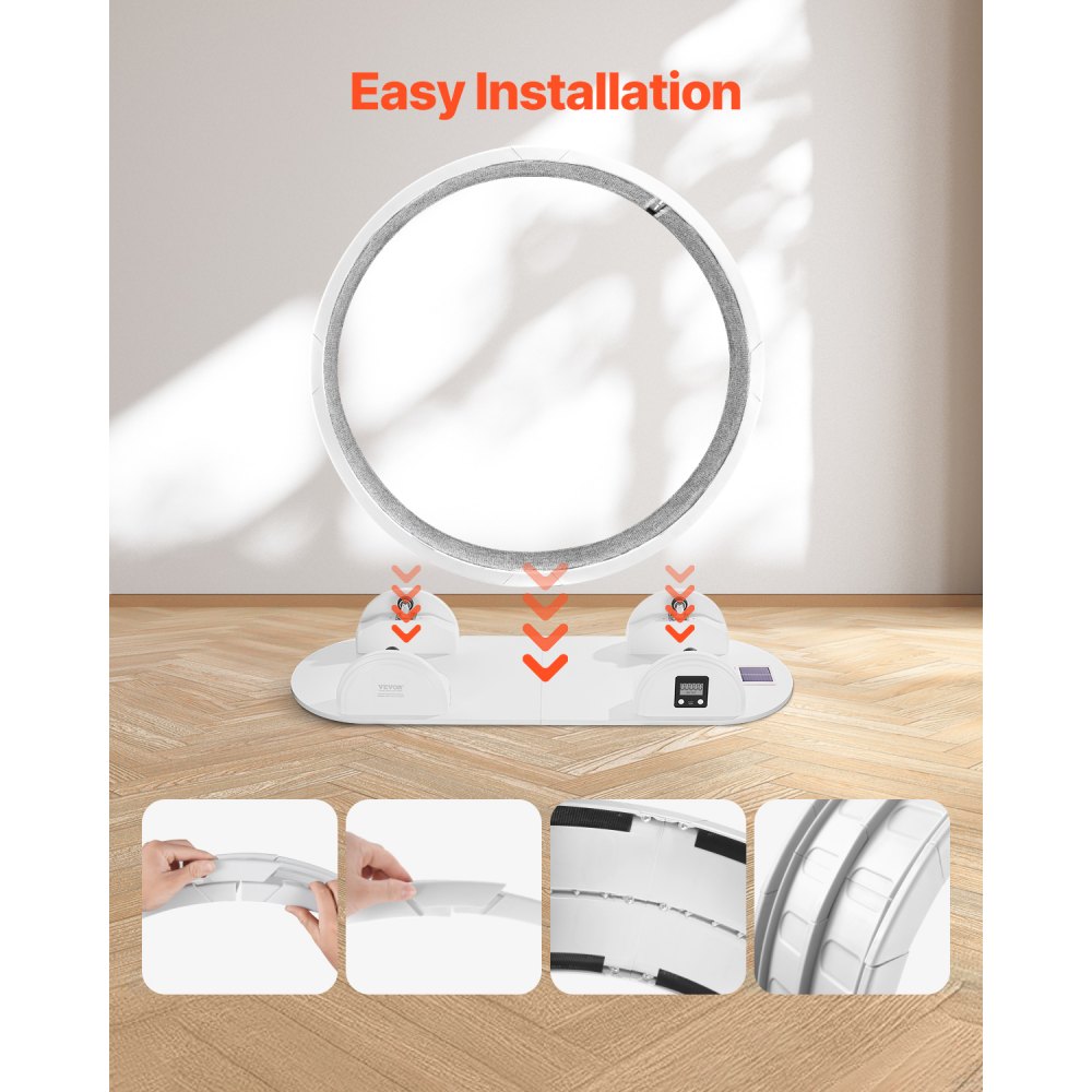 VEVOR Kattenloopwiel, 115 x 39,5 x 109 cm, Kattenloopwiel met rem en tapijt, Kattenloopband voor binnenkatten tot 13,6 kg, Kattentrainer voor de gezondheid en conditie van huisdieren