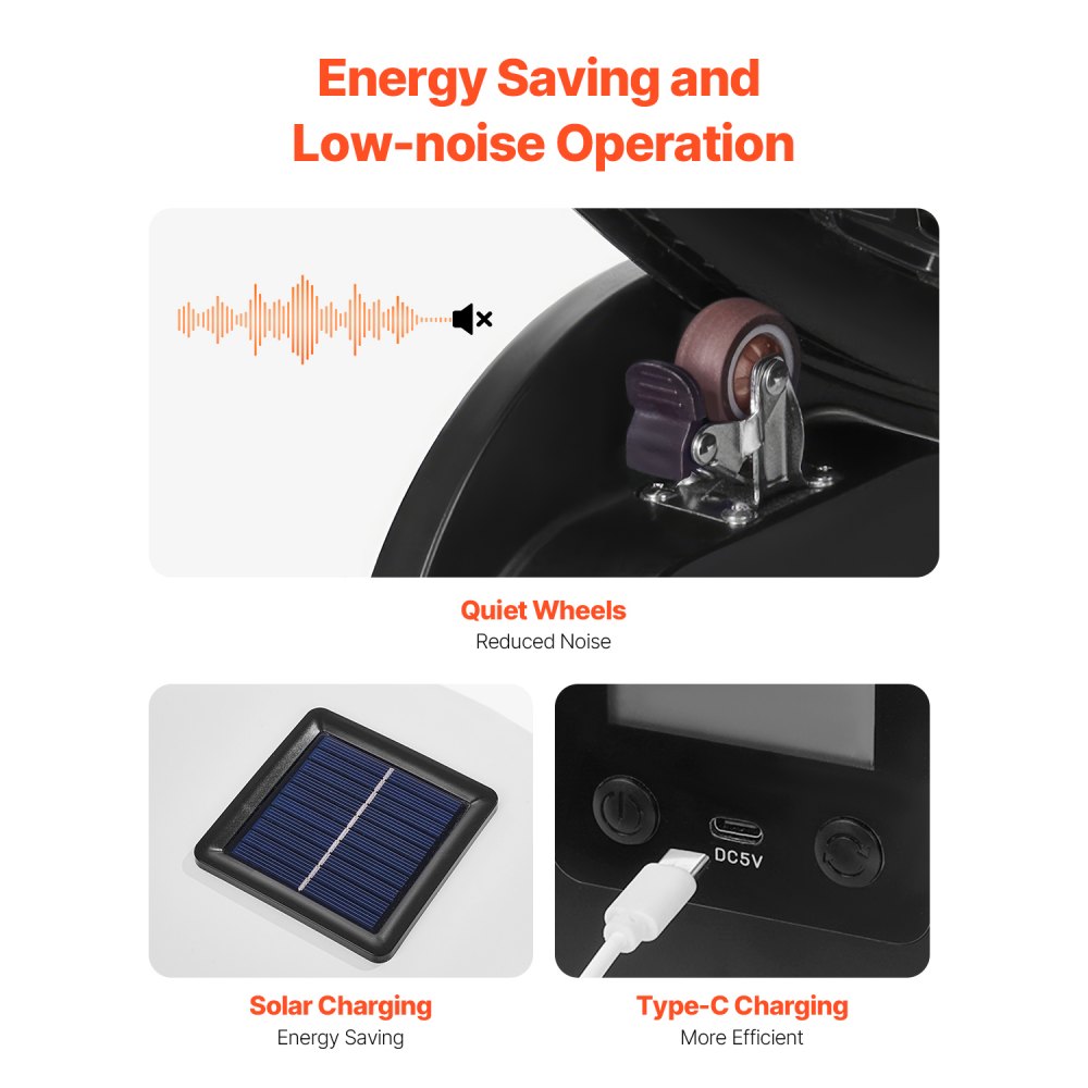 VEVOR Cat Exercise Wheel with Pedometer, 40.8 in, Cat Running Wheel with Brake & Carpeted Runway, Quiet Cat Treadmill for Indoor Cats Under 30lbs, Cat Exerciser for Pets Health & Fitness Black