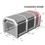 VEVOR Opblaasbare Tent 19,7x9,8x8,2ft Opblaasbare Spuitcabine Tent op Maat Opblaasbare Spuitcabine Tent Autospuitcabine Gigant Werkstation 210D Oxford Stof met 2 Blowers