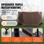 VEVOR Pop Up Gazebo Tent, Pop-Up Screen Tent 6 Sided Canopy Sun Shelter with 6 Removable Privacy Wind Cloths & Mesh Windows, 12.5x12.5FT Quick Set Screen Tent with Mosquito Netting, Brown