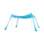 VEVOR Beach Tent Sun Shelter, UPF50+ Sun Protection, 6.6 ft Tall, 10x10 ft, Easy Pop Up Beach Canopy with 4 Sandbags, Stability Poles, Sand Shovels, Portable Shade for Family Outings, Camping, Fishing
