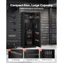VEVOR 6-8 Gun Safe, Long Gun Cabinet for Rifles and Pistols, Quick Access Rifle Safe with 3 Ammo Slots and 2 Adjustable Racks, Large Digital Cabinet with Key and Password Lock