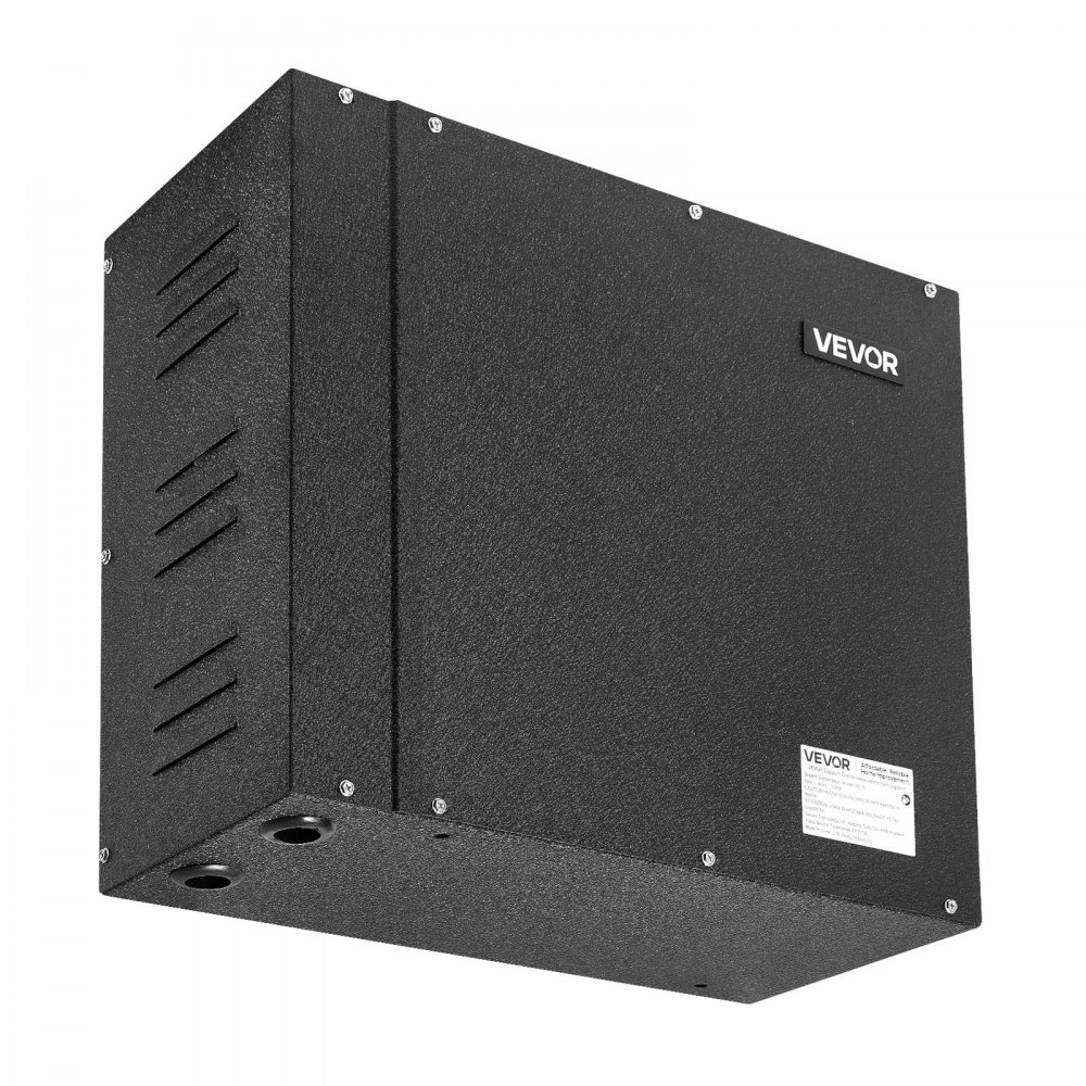 VEVOR stoomgenerator, 7,5 kW stoomgenerator, stoomdouchesysteem met bediening voor sauna, bad, spa, commerciële automatische afvoerset met oververhittings-, droogloop- en overdrukbeveiliging, zwart