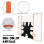 VEVOR 3-in-1 Lacrosse-doel met achterstop en doelwit, 12' x 9' Lacrosse-net, Lacrosse-rebounderuitrusting voor in de achtertuin met stalen frame, snel en eenvoudig op te zetten trainingsnet, perfect