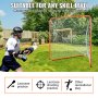 VEVOR Lacrosse-doel, 1,82 m x 1,82 m Lacrosse-net, stalen frame Lacrosse-trainingsuitrusting voor in de achtertuin, draagbaar Lacrosse-doel met draagtas, snelle en eenvoudige installatie, perfect voor training