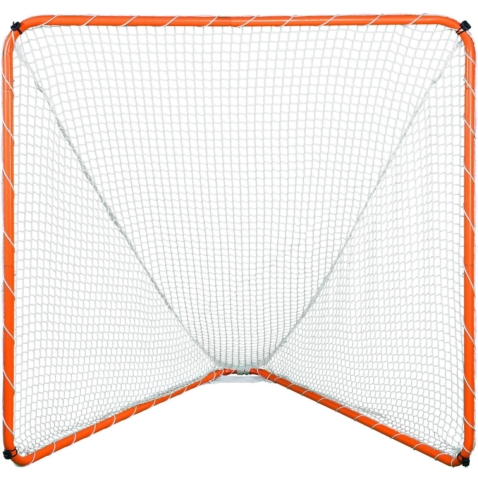 VEVOR Lacrosse-doel, 1,82 m x 1,82 m Lacrosse-net, stalen frame Lacrosse-trainingsuitrusting voor in de achtertuin, draagbaar Lacrosse-doel met draagtas, snelle en eenvoudige installatie, perfect voor training