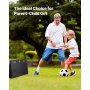 VEVOR Soccer Rebound Board, Draagbaar Rebounder Wandbord 100 x 40 cm, Rebounder Wand Rebound Apparatuur, Kinderen & Tieners, Dubbelhoekig Bord Rebounder Kicker voor Voetbaltraining Zwart