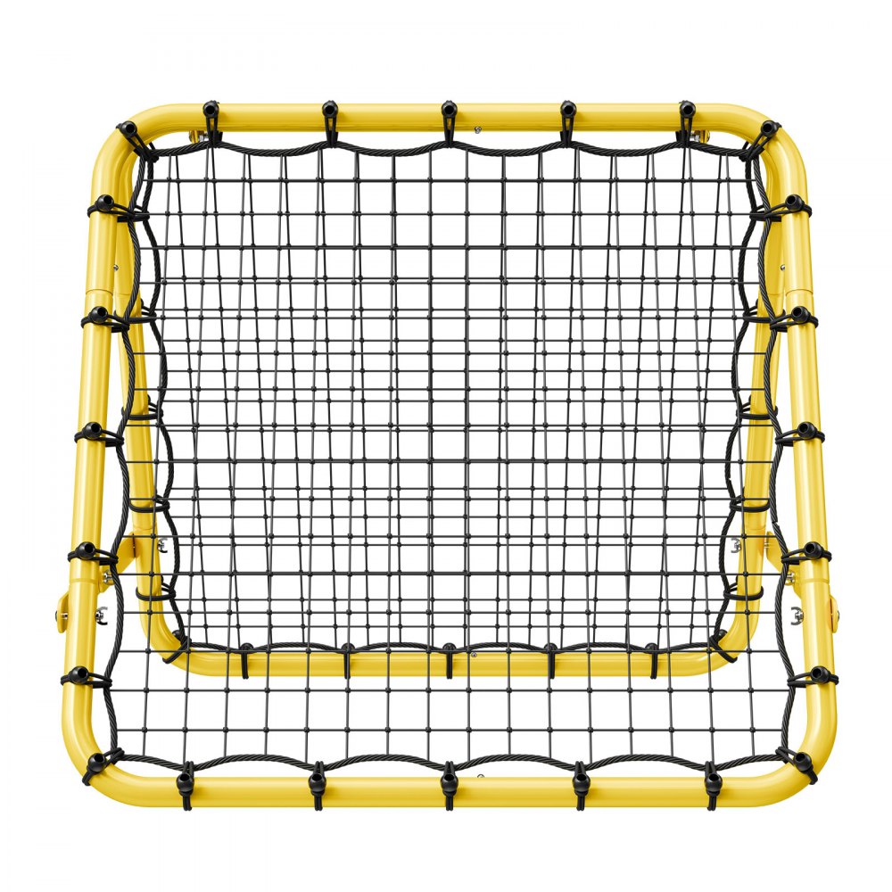 VEVOR Soccer Rebound Net 40 x 35 x 37 inch, draagbaar voetbaldoelnet met volledig verstelbare hoeken, hulpmiddelen en uitrusting voor alle leeftijden Kick-Back Rebounder
