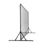 VEVOR Voetbal Rebound Netten Draagbare Bounce Wall Voetbal 366 x 121 x 183 cm, Rebounder Voetbal Rebound Net Ijzeren Pijp & PE Net Kinderen & Tieners Verstelbaar Voetbaldoel Rebounder Kicker Zwart