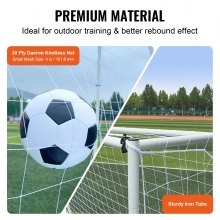 VEVOR 8x6FT Soccer Rebound Trainer Soccer Training Equipment Double-Sided Net