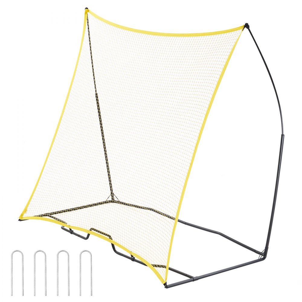 VEVOR 7x7FT Soccer Rebounder Portable Soccer Trainer Net with Portable Bag