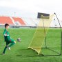 VEVOR Soccer Rebounder Draagbare Voetbaltrainer 7 x 7 voet Voetbaltrainingsuitrusting Gemaakt van ijzer en polyester, Sport Voetbal Rebounder Muur met draagbare tas, voor Team Solo Training Passing Volley
