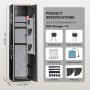 VEVOR Gun Safe Rifle Safe with Digital Keypad & Lock 5 Rifles Storage Cabinet