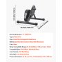VEVOR fietstrainer met roller voor wielen van 660,4-736,6 mm / 700C, slimme stationaire fietstrainer voor racefietsen en mountainbikes, compatibel met de Zwift-app.