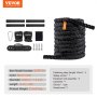 VEVOR battle rope set includes gloves, anchor, carabiner, bolts, straps, and a sweat towel.