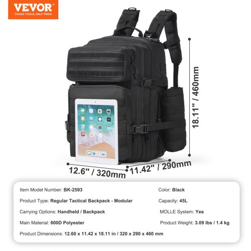 Aazon.co: Ilitary Tactical Backpack For En Ary 3 Days Assault Pack Bag With Olle Syste