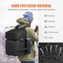 VEVOR Tactical Backpack, 45L Military Tactical Backpack with Molle Design & 3 Compartments, Army Assault Pack Bag for Men and Women, Range Gear Backpack for Outdoor Adventure, Hiking, Hunting, Black