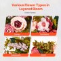 VEVOR Kunstmatige decoratieve krans, 48,26 cm, roze, versierd met pioenrozen, hortensia's, gipskruid, deurkrans voor alle seizoenen, als decoratie voor huis, muren, ramen, festivals en bruiloften