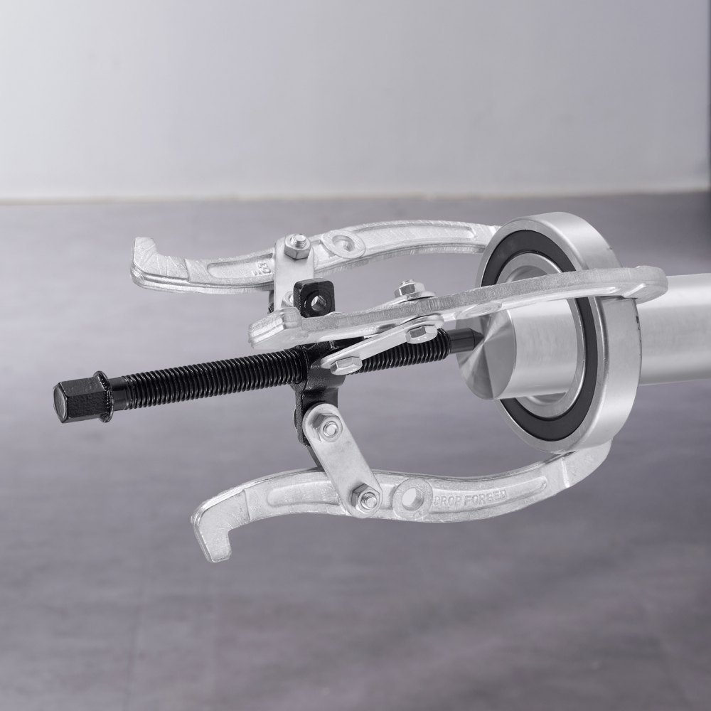 VEVOR Gear Puller Set, 3 in/4 in/6 in/8 in 3 Jaw Bearing Puller with Reversible Jaws, 2 Jaw/3 Jaw Pulley Puller Tool, 4 PCS Heavy Duty Bearing Puller Tool Kit for Pulley Gear Bearing Flywheel Removal