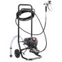 VEVOR Rolbare Airless Verfspuit, 750W, 3000 psi, Zeer Efficiënte Elektrische Spuit, Verfspuiten Spuitmachine Hogedruk Airless Verfspuitsysteem met 7.6m Slanglengte