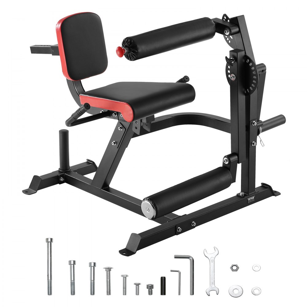 VEVOR Seated Leg Extension en Curl Machine Trainingsapparatuur Leg Press Beentrainer (317 kg laadvermogen), Verstelbare Beentrainingsbank, Beenrotatie-extensie Krachttrainingsapparatuur voor thuisgym