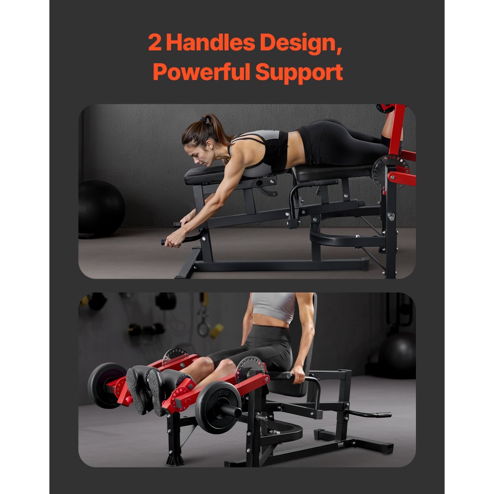 VEVOR Leg Extension en Curl Machine, Zittende Thigh Twister, Verstelbare Onderlichaam Speciale Trainingsmachine, Home Gym Workout Bank (Laadvermogen 317 kg)