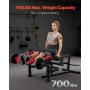 VEVOR Leg Extension en Curl Machine, Zittende Thigh Twister, Verstelbare Onderlichaam Speciale Trainingsmachine, Home Gym Workout Bank (Laadvermogen 317 kg)