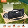 VEVOR Tactical Duffle Bag, 45L Gym Bag Duffle with Molle Design and Shoe Compartment, Military Travel Bag for Men and Women, Tactical Gear Bag for Overnight, Sports, Fitness, Clothing, Travel, Black