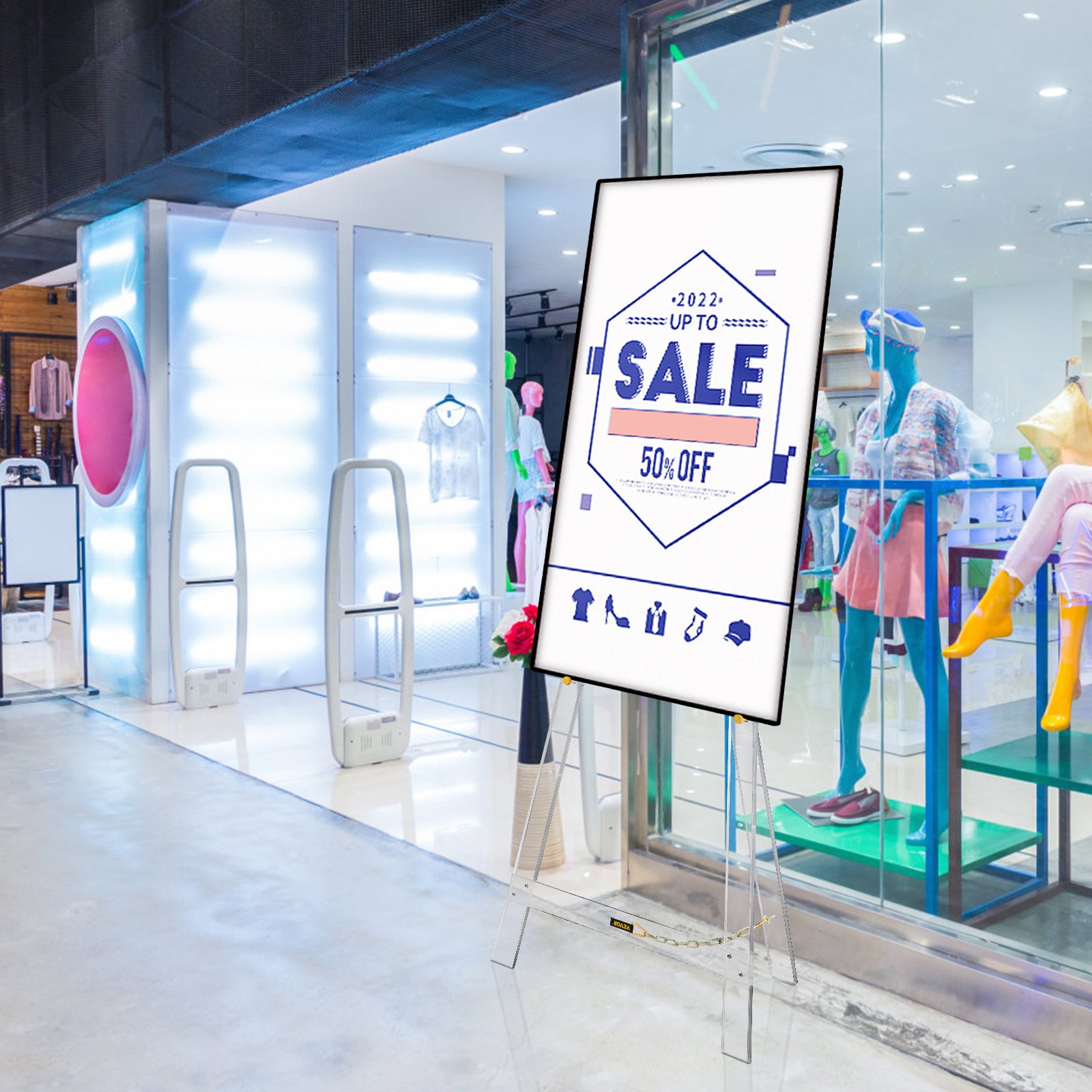 VEVOR acryl studio ezel 58 inch hoge staande ezel verstelbaar