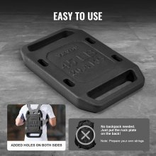 VEVOR Ruck Gewichten Halterplaat Handvat Enkel Gietijzer 20,4 kg Krachttraining