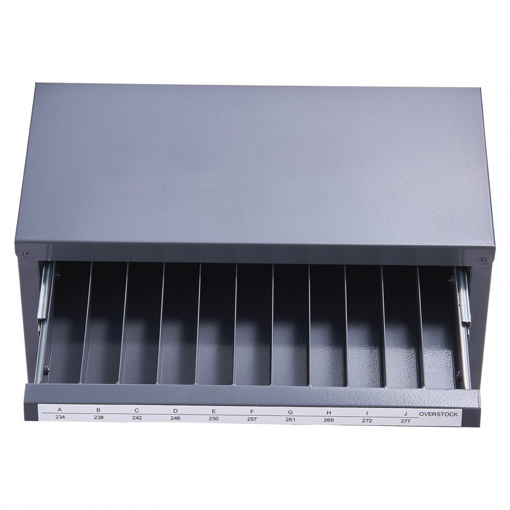 VEVOR Boorbit Dispenser Kast, Boorbit Organizer Kast met Drie Laden voor A tot Z, Stalen Boorbit Dispenser Organizer Kast met Labels, Stapelbare Boorbit Dispenser Opslag