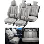 VEVOR Seat Covers, Universal Car Seat Covers Full Set Seats, Front and Rear Seat, 13pcs Faux Leather Seat Cover, Full Enclosed Design, Detachable Headrest and Airbag Compatible, for Most Car SUV Truck