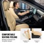 VEVOR stoelhoezen, universele autostoelhoezen voor de voorstoelen, 6-delige synthetisch leren stoelhoes, volledig omsloten ontwerp, verwijderbare hoofdsteun en geschikt voor airbags, auto's, vrachtwagens, SUV's