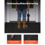VEVOR Dirt Trapper Mat, 1829 x 1219 mm, binnen- en buitendeurmat, PVC-achterkant, wasbaar entreemat voor gang, balkon, garage, gestreept, grijs