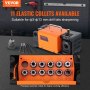 VEVOR boorslijpmachine 120W boorslijpmachine 4500 rpm slijpstation 45# stalen borenslijper 95-135° verstelbare punthoek 11 spantangen geschikt voor boordiameter φ3-13mm