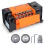 VEVOR boorslijpmachine 120W boorslijpmachine 4500 rpm slijpstation 45# stalen borenslijper 95-135° verstelbare punthoek 11 spantangen geschikt voor boordiameter φ3-13mm