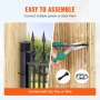 VEVOR Natural Bamboo Slat Screening Privacy Bamboo Slat Fence 6 ft H x 13 ft L