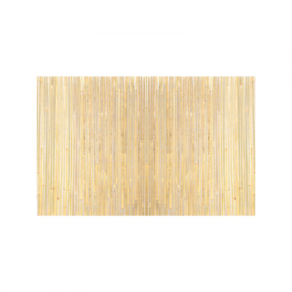 VEVOR Natural Bamboo Privacy Fence Screen, Eco-Friendly Privacy Bamboo Slat Fence, 6 ft H x 16 ft L Decorative Bamboo Screen Panel, for Garden, Backyard, Balcony, Patio, Pool Side