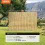 VEVOR Natural Rolled Bamboo Fence, Eco-Friendly Bamboo Privacy Fence 4 ft H x 6 ft L x 0.75 in D. , Decorative Bamboo Privacy Screen for Garden, Backyard, Balcony, Patio, Pool Side