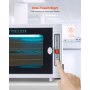 VEVOR UV-sterilisator voor het reinigen van nagelgereedschap (12 L / 5 W) Multifunctionele nagelreiniger met timerinstelling, reinigingskast met gehard glazen deur, voor laboratoria