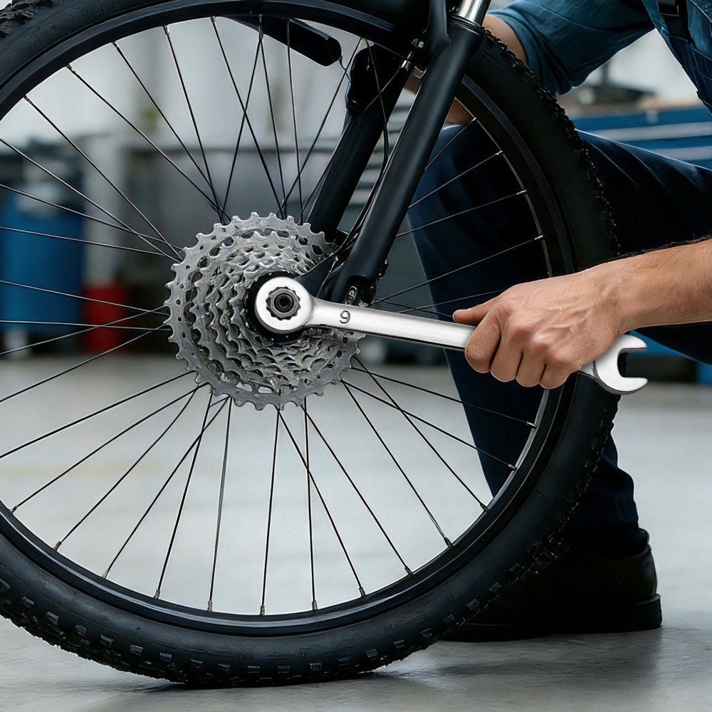 VEVOR 42-delige steeksleutelset (SAE & metrisch), combinatiesleutelset (12-punts) met oprolbare etui, combinatiesleutelset van koolstofstaal, voor algemene autoreparaties