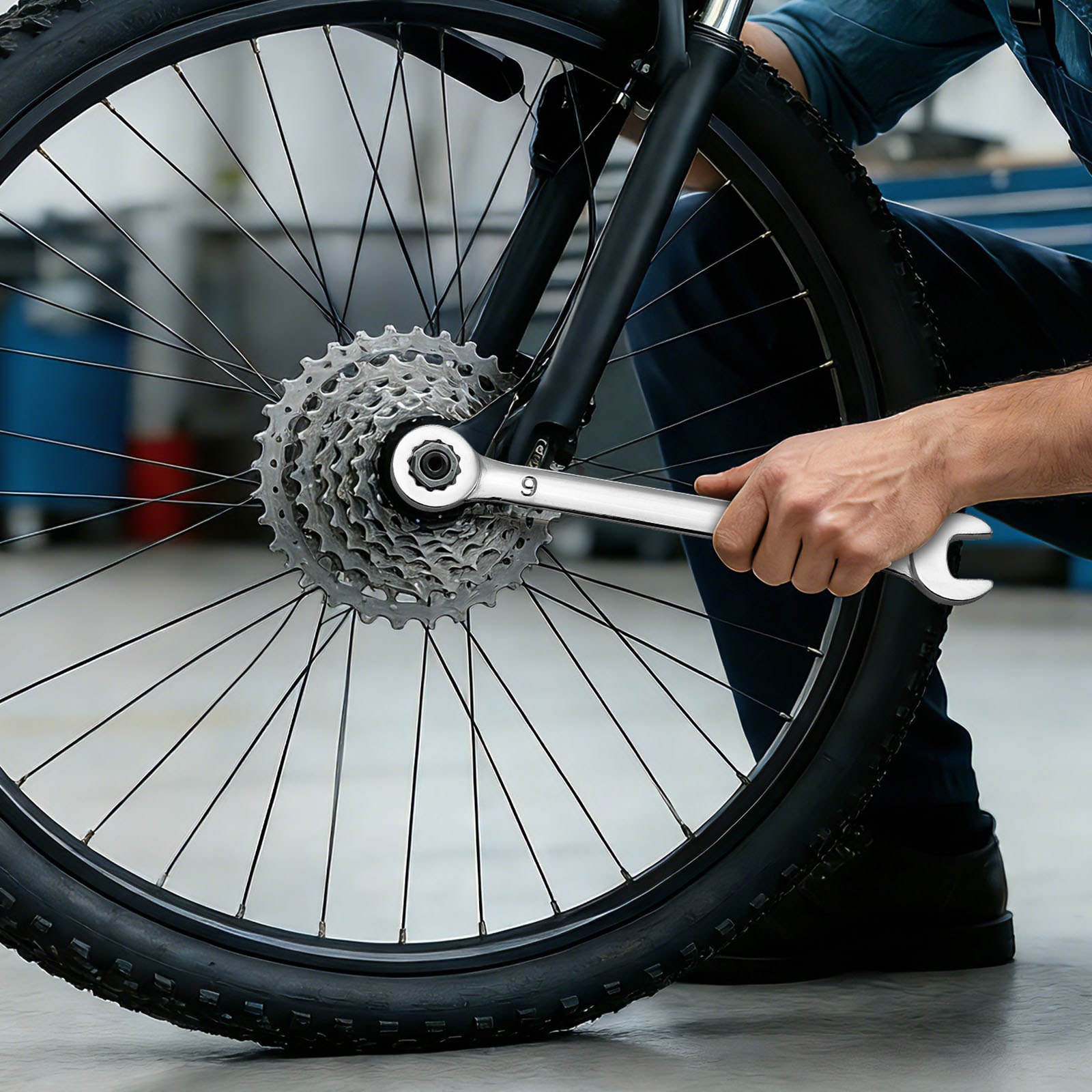 VEVOR 42-delige steeksleutelset (SAE & metrisch), combinatiesleutelset (12-punts) met oprolbare etui, combinatiesleutelset van koolstofstaal, voor algemene autoreparaties