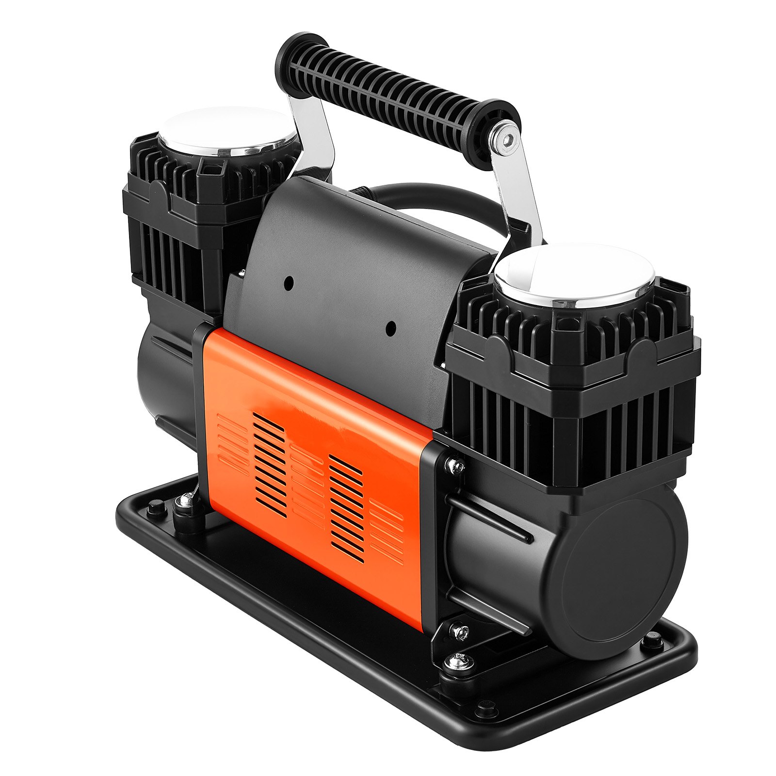 VEVOR Krachtige tweecilinder luchtcompressor, 300 l/min, draagbare bandenpomp, 12 V, 150 PSI, offroad luchtpomp met digitale drukmeter en adapters voor vrachtwagens, auto's, SUV's, terreinwagens en campers.