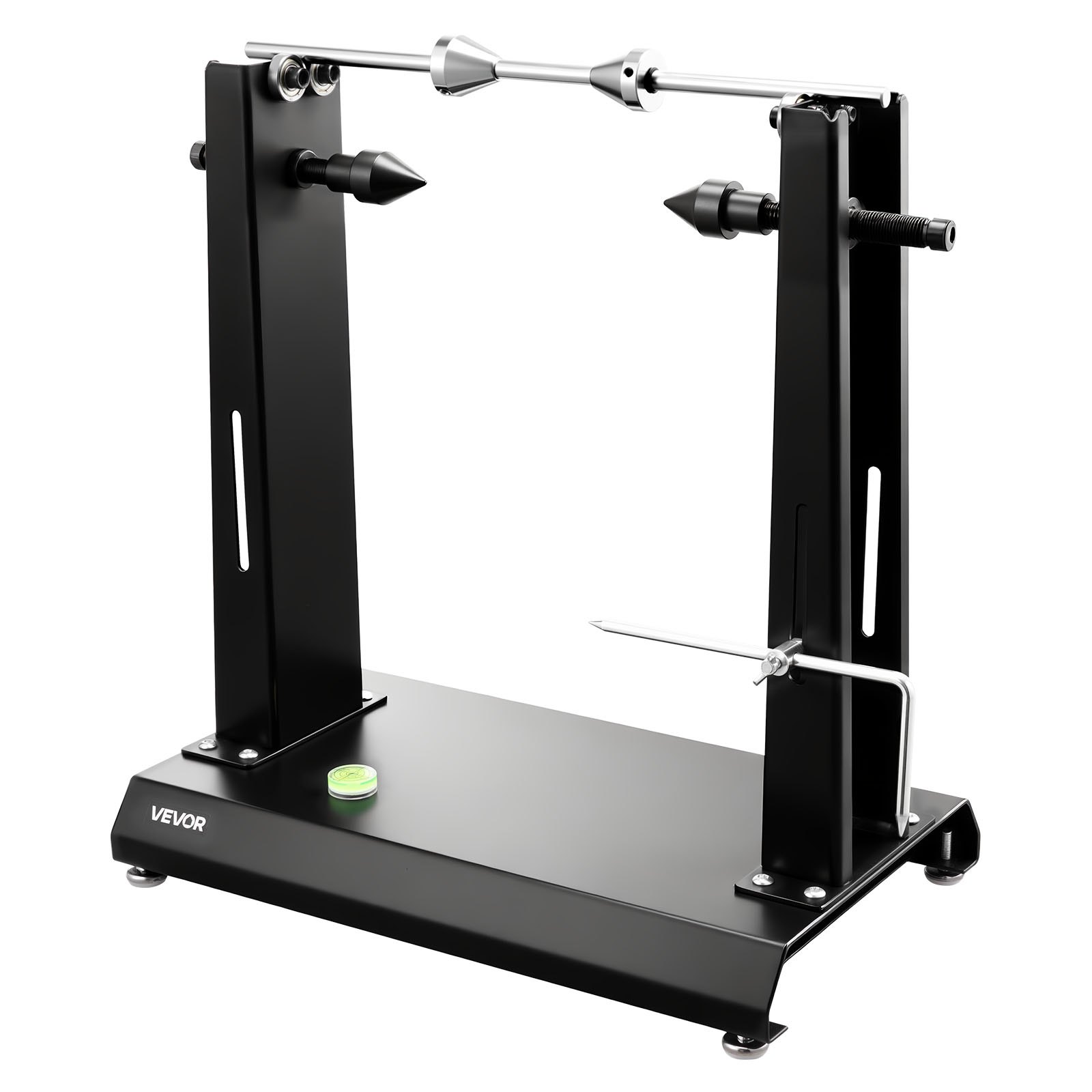 VEVOR Motorfiets Wielbalanceerstandaard, Bandenbalanceermachine, 40 kg draagvermogen, Bandenbalanceermachine met verstelbare centreerkegels en centreeraanwijzer, Bandenmontagehulpmiddel voor wielen met een diameter van φ 889 mm