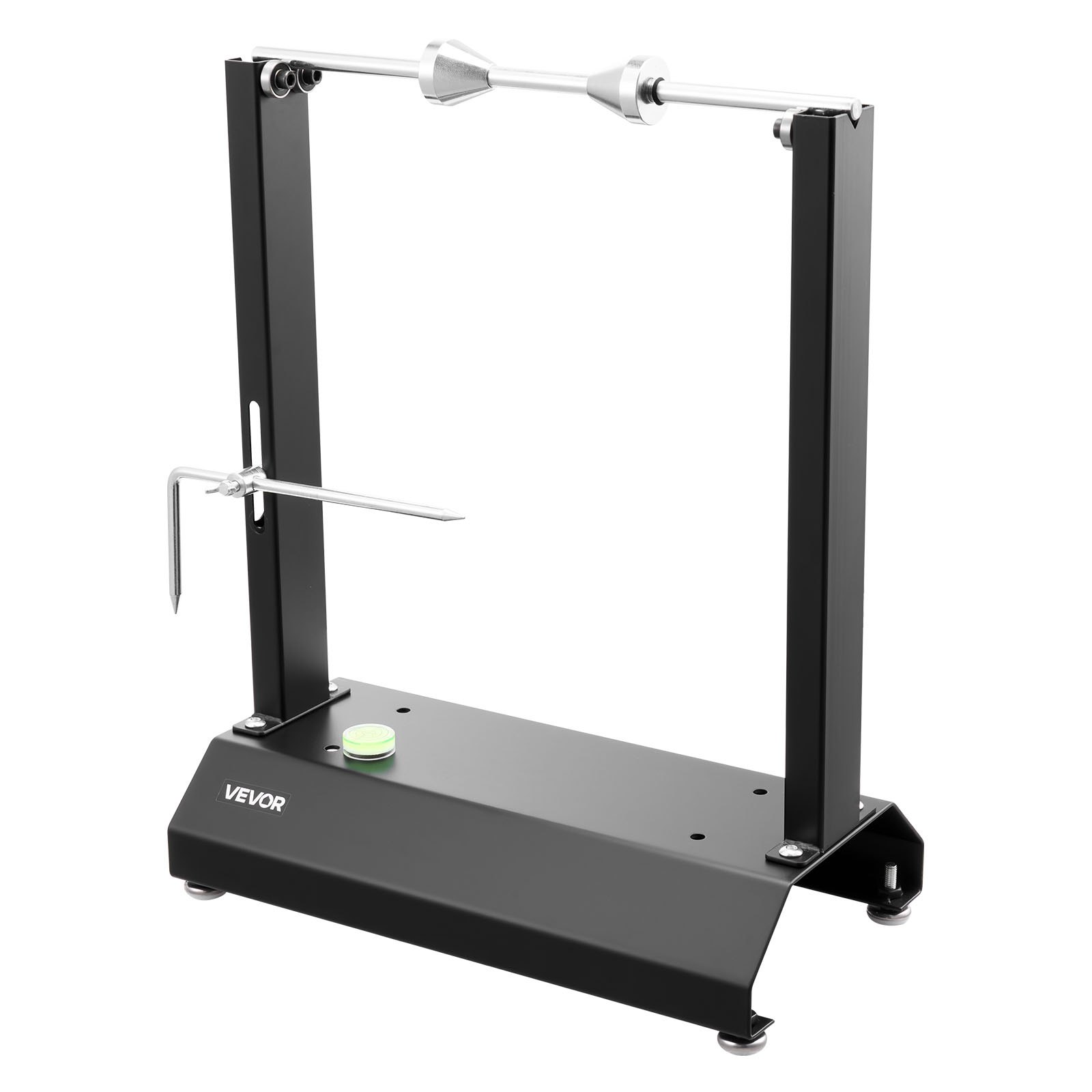 VEVOR Motorfiets Wielbalanceerstandaard, Bandenbalanceermachine, 40 kg draagvermogen, Bandenbalanceermachine met verstelbare centreerkegels en centreeraanwijzer, Bandenmontagehulpmiddel voor wielen met een diameter van φ 812,8 mm