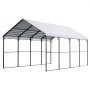 VEVOR Tentgarage, 3,6x6x3,15 m Garagetent, Carport met gegalvaniseerd stalen frame en dak, Autotent met verwijderbare zijwanden, Autoschuur, Multifunctionele overkapping voor pick-ups, boten, auto's en tractoren