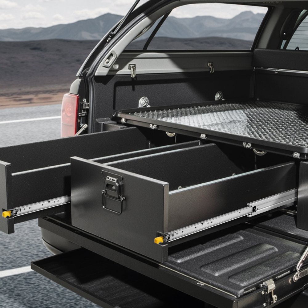 VEVOR 1 paar volledig uittrekbare ladegeleiders 914 mm, draagvermogen 226 kg, ladegeleiders, kogellagers met slot, zijdelings gemonteerde telescopische geleiders voor planken, kasten, industriële lades