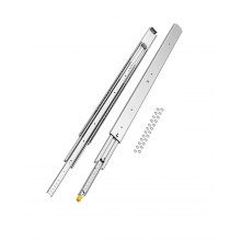 VEVOR 1 paar volledig uitschuifbare ladegeleiders, 1221 mm, 226 kg draagvermogen, ladegeleiders, kogellagers met vergrendelingsmechanisme, zijdelings gemonteerde telescopische geleiders voor planken, kasten en industriële lades.