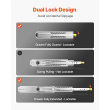 VEVOR Ladegeleiders Ladegeleiders Dubbel Vergrendelend Ontwerp 1524mm