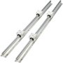 VEVOR Linear Rail 2PCS SBR16-1200mm Linear Slide Rail 4PCS SBR16UU Bearing Block CNC Kit Linear Rails and Bearings Kit CNC Rails Linear Rail Set forAutomated Machines and Equipments
